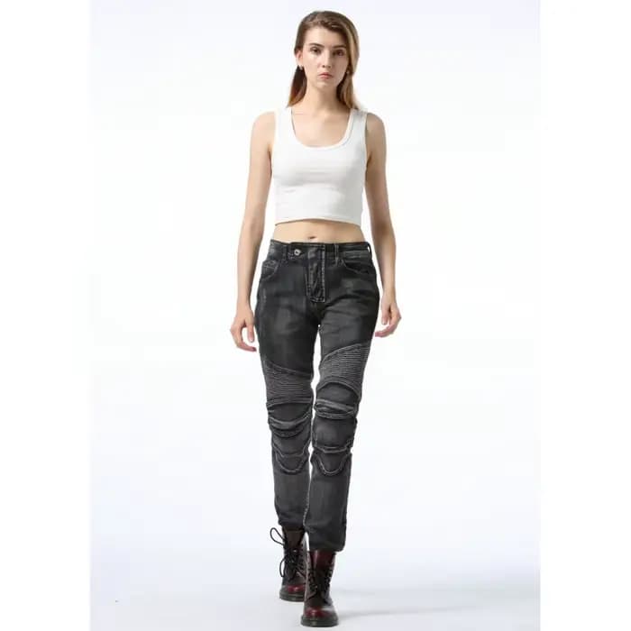 Pantalon de moto rétro pour femme