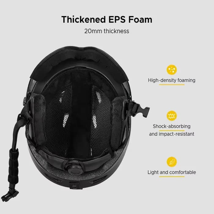 Casque de ski intégré pour homme et femme