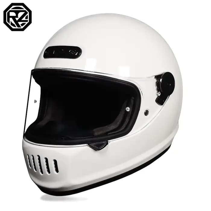 ORZ-Casque de Moto Intégral Rétro pour Course Hors Route, Puzzles DOT