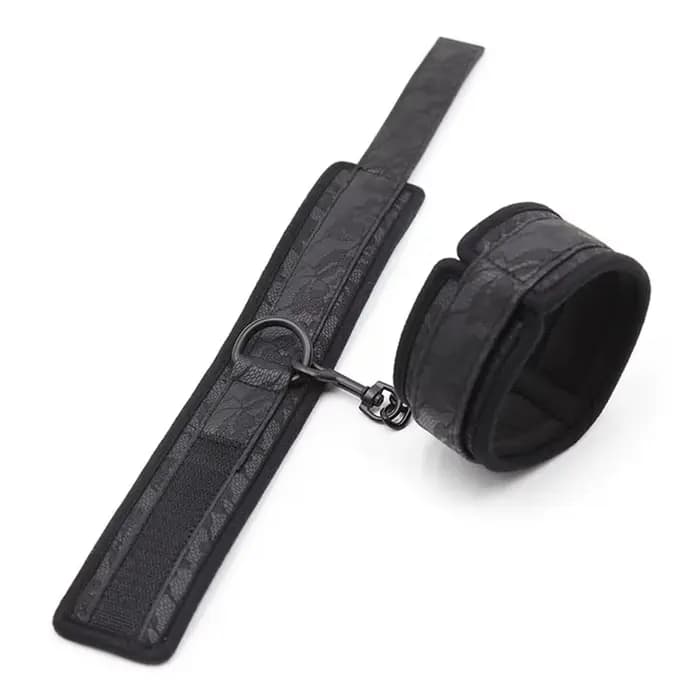 Menottes et attaches de cheville réglables en cuir PU pour jeux érotiques, accessoires de bondage exotiques, jouet sexuel pour adultes