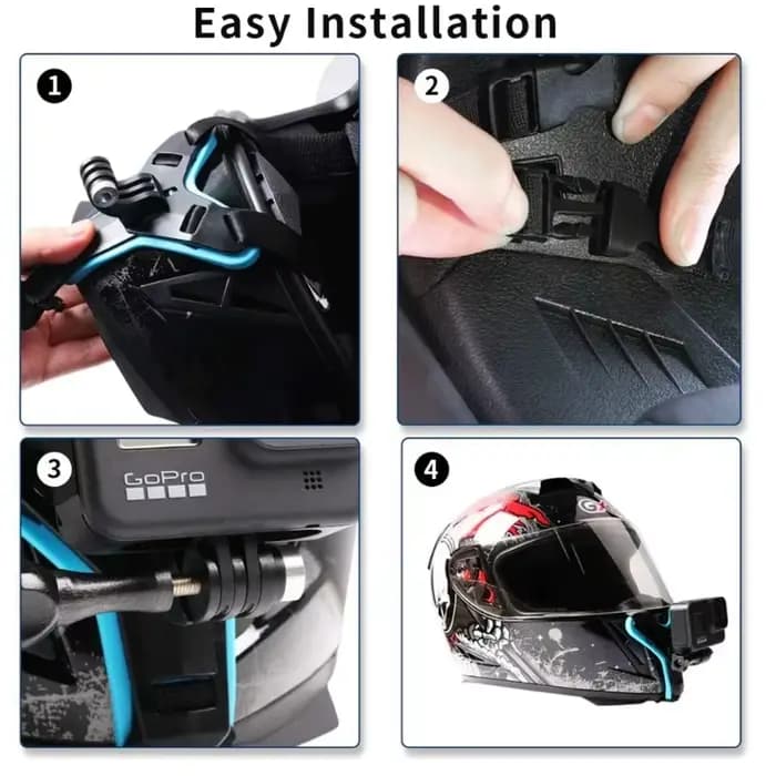 Support de sangle de casque pour Gopro Hero 12 11 10 9 8 7 6 5 4 3