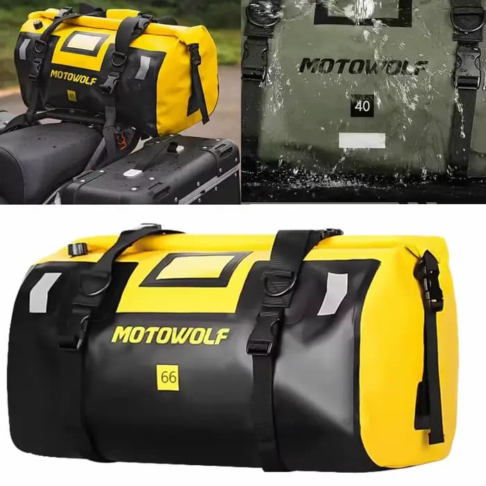 Sac arrière étanche pour moto