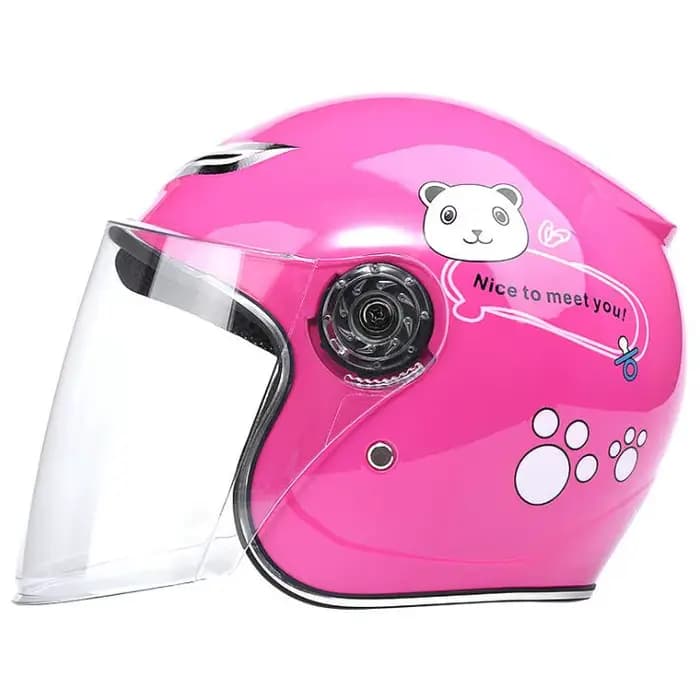 Nouveauté modèle 523 Type bébé casques sûr intégral enfants moto vélo silencieux dessin animé casque