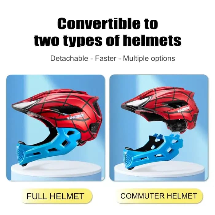 BATFOX vtt casque intégral vélo pour enfants détachable Casco vtt