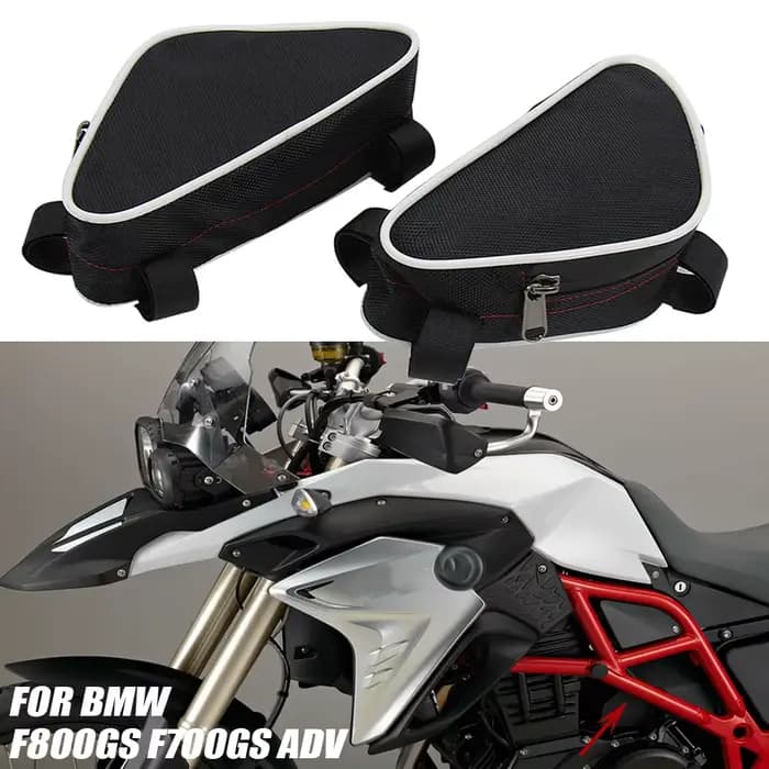 Pour BMW F800GS F700GS F 800 700 GS cadre de moto sac latéral pare-chocs Crash Bar sacs Mini outils de réparation Packs accessoires sacoches