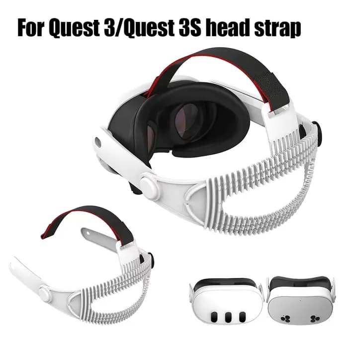 Sangle de tête réglable améliorée, ultra-légère et confortable pour les accessoires de casque VR Quest 3/Quest 3S