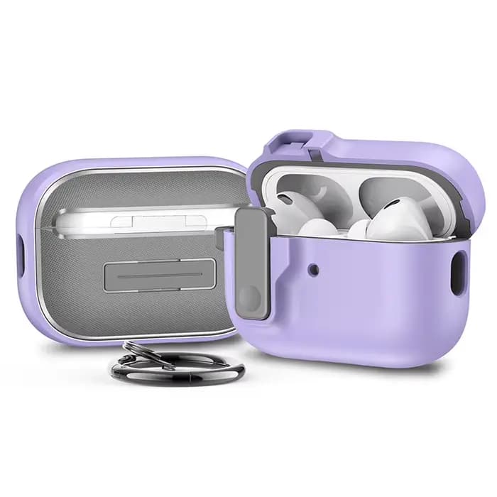 Étui de protection pour écouteurs Apple AirPods 4 3, avec verrou de sécurité, housse pour écouteurs Airpods Pro 1ère et 2ème génération, avec crochet, accessoire