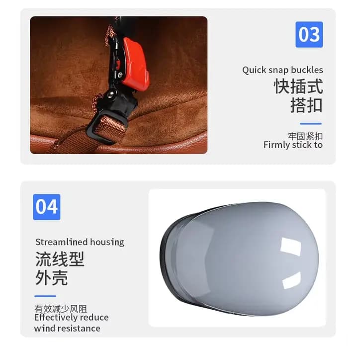 Demi-casque de chopper rétro, béret ouvert pour moto, grand bonhomme DS, scooter de haute qualité