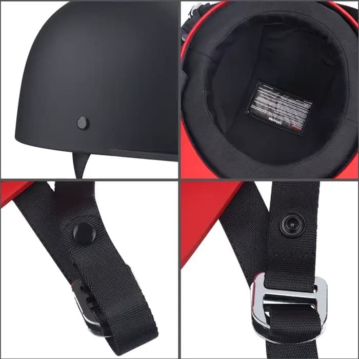 Casque de moto rétro Uchoose DS style casquette de baseball