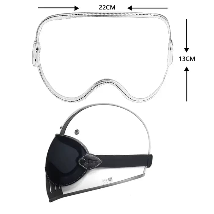 Casque de Moto Rétro avec Lunettes