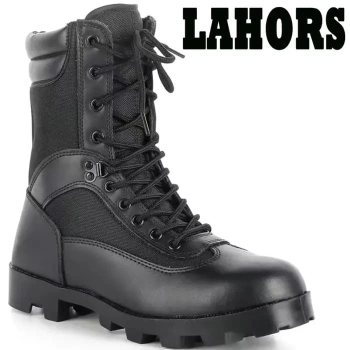 LAHORS ® Cuir homme bottes tactiques Sport chaussures de randonnée en plein air cheville désert Combat