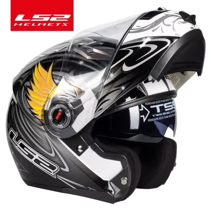 Casque de moto LS2 FF370 à double visière