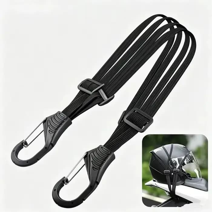 1 pièce Sacoche élastique pour moto avec crochet de sécurité – Polyvalente pour le transport de casque et équipement en