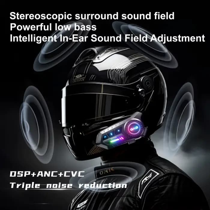 Casque de moto X3 Pro avec casque Bluetooth