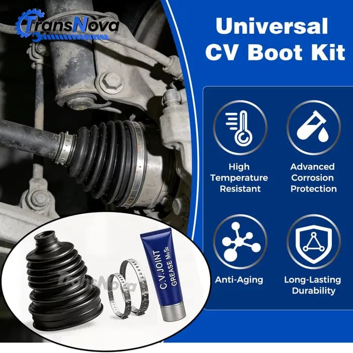 Kit de soufflet de cardan universel TransNova avec joint fendu