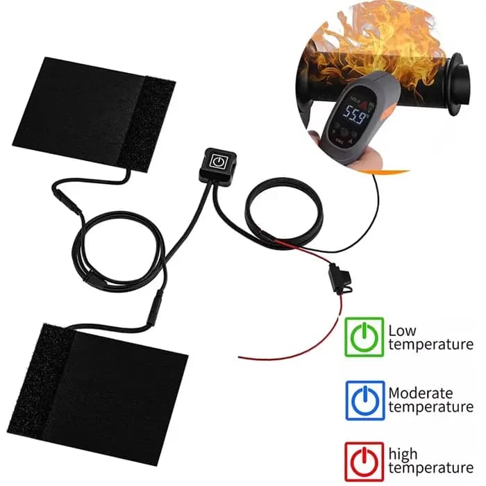 Kit de chauffe-guidon étanche pour moto