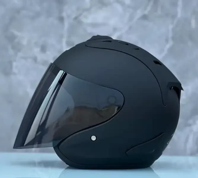 Ram4 noir mat demi-casque hommes et femmes moto tout-terrain casque d'été descente course montagne croix Casco Capacete GHZ
