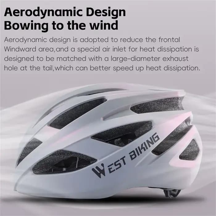 WEST BIKING-Casque de vélo léger intégré pour femme