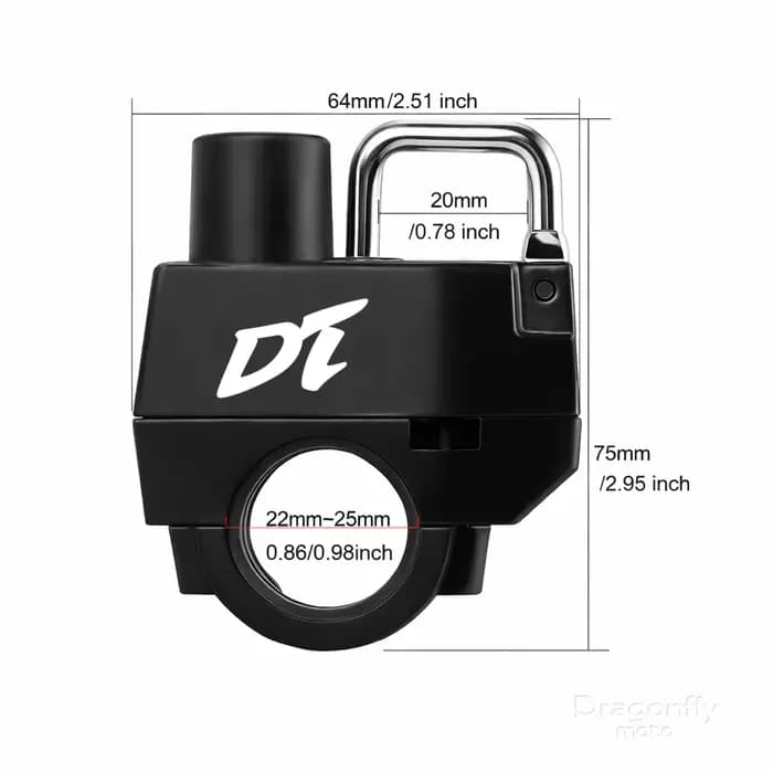 Verrou de casque de moto pour YAMAHA DT230 DT250 DT175 DT200 DT125 DT125R