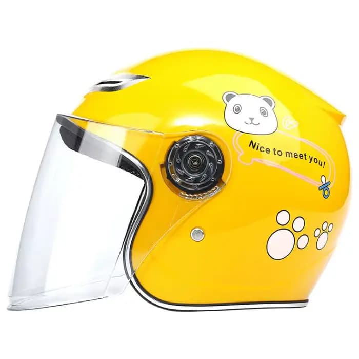 Nouveauté modèle 523 Type bébé casques sûr intégral enfants moto vélo silencieux dessin animé casque