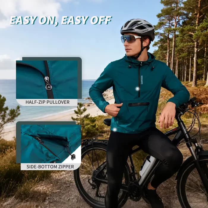WOSAWE veste de cyclisme homme coupe-vent