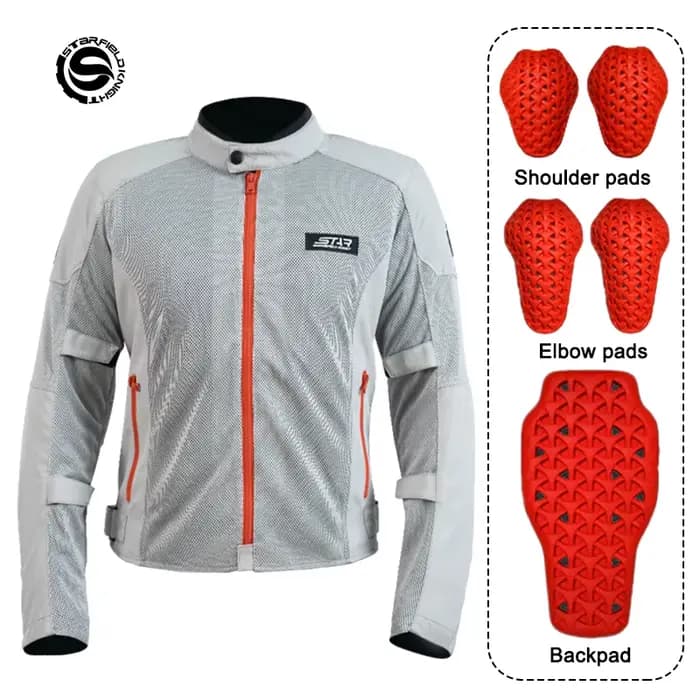 Star Field Knight – vestes de moto d'été pour hommes