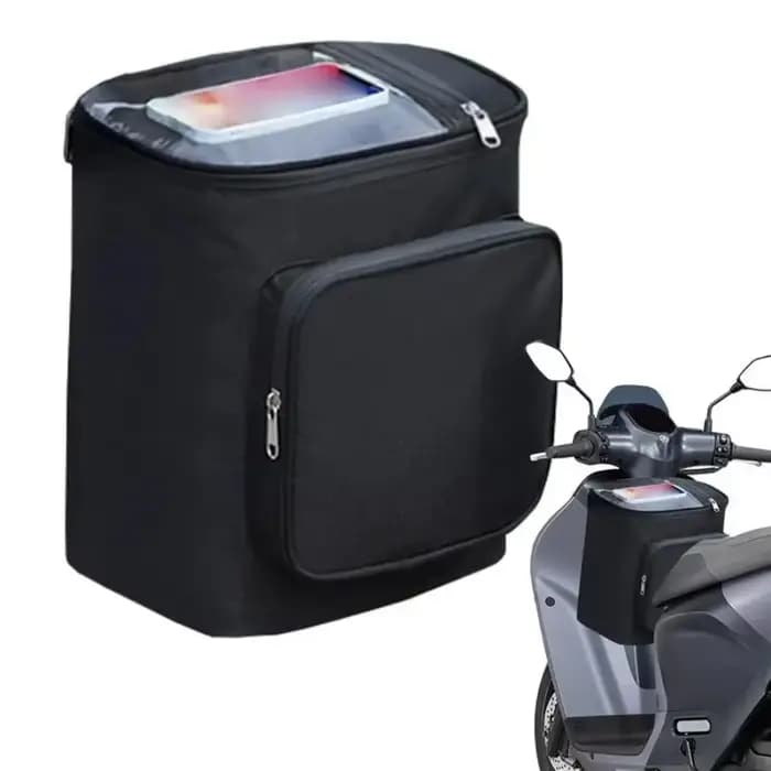 Sac de guidon pour casque de moto – Rangement avant étanche | Sac de selle suspendu avec poches