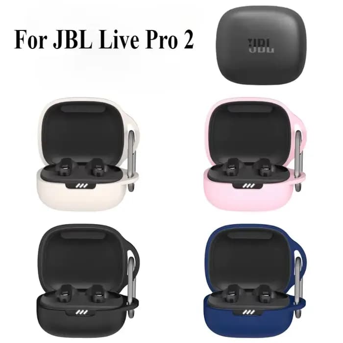 Étui pour écouteurs JBL Live Pro 2, souple et luxueux, housse antichoc pour Live Pro2, coque, accessoires avec porte-clés