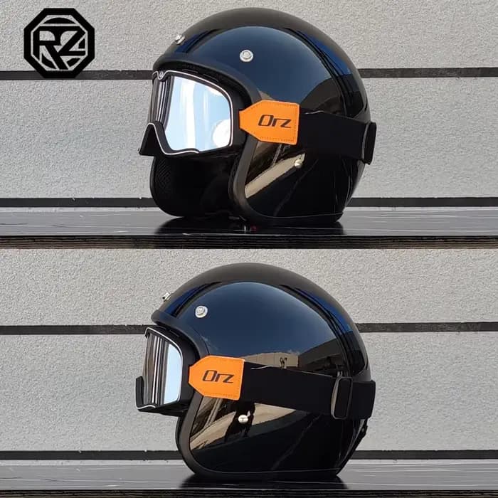 Casque de moto rétro approuvé DOT