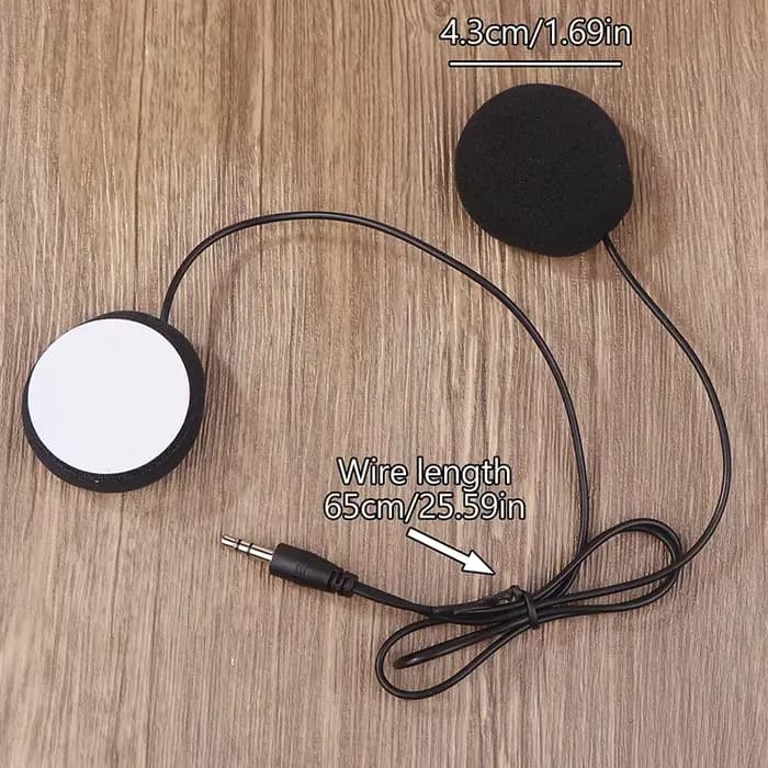 Interphone Bluetooth pour casque de moto Cardo avec micro à fil souple et haut-parleur 3