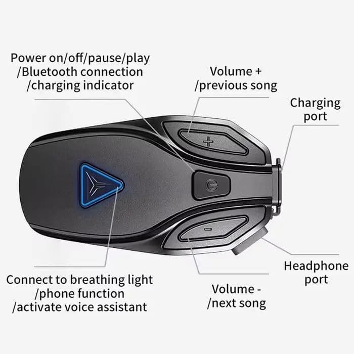 Casque de moto casque Bluetooth intégré équitation moto voyage longue distance interphone sans fil appel casque étanche