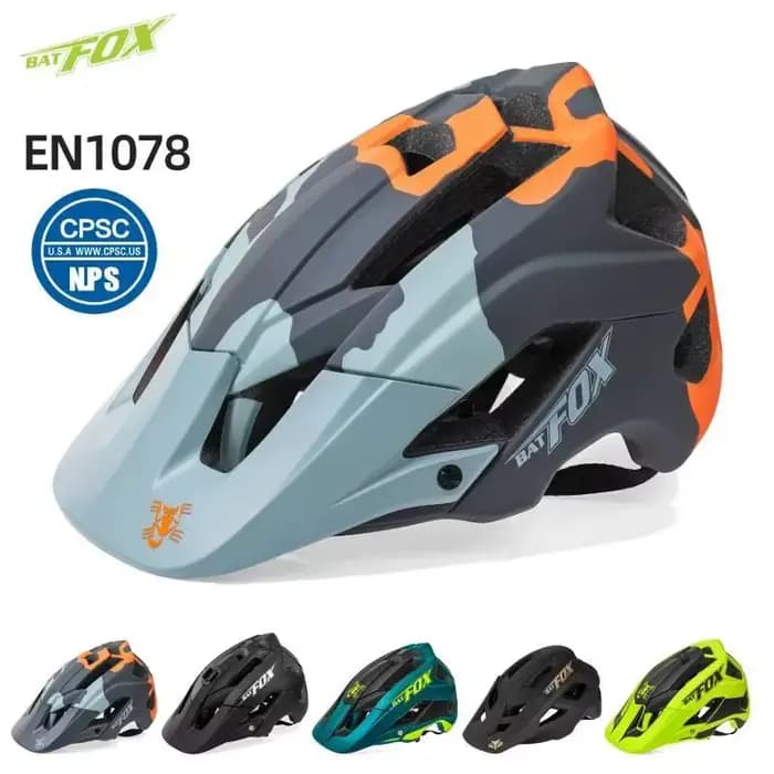 Casque de vélo BATFOX, casque de montagne moulé intégral