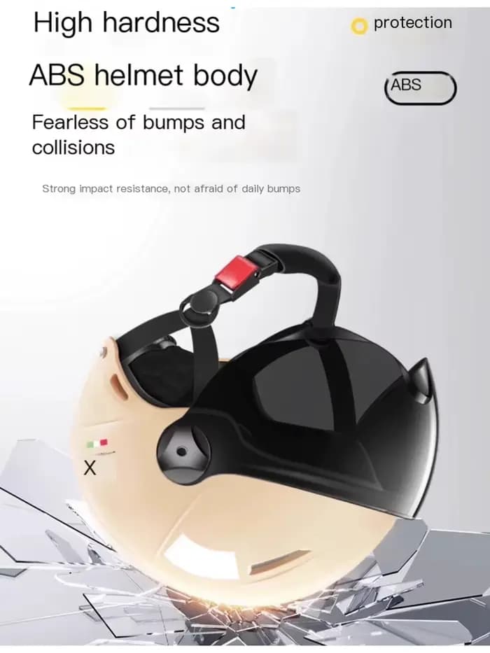 Casque d'été pour moto, hommes et femmes, avec lunettes de soleil, 2025