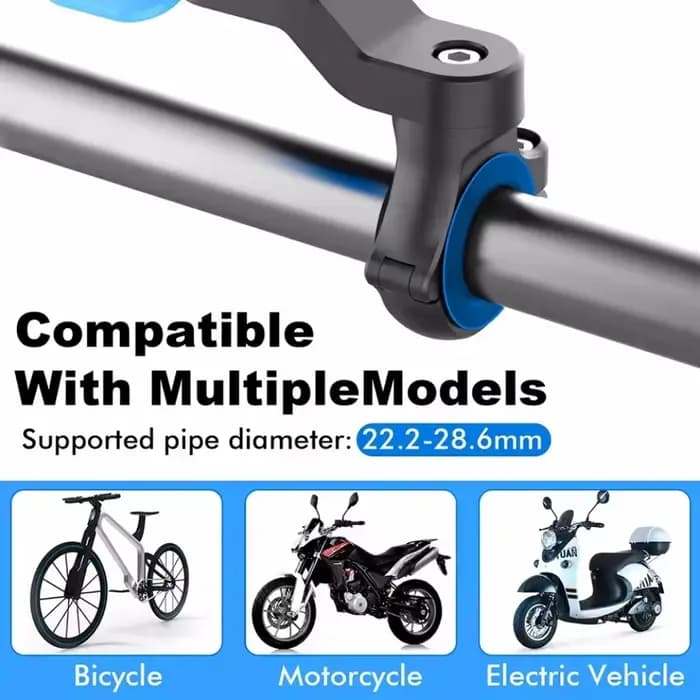 Support de téléphone pour guidon de moto 360 °