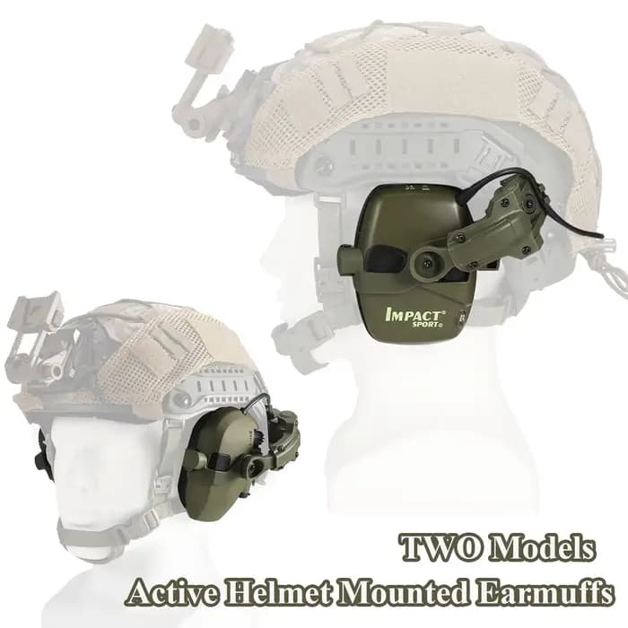 Cache-oreilles actifs montés sur casque pour le tir, protection auditive électronique, protection des oreilles, réduction du bruit, casque de chasse actif