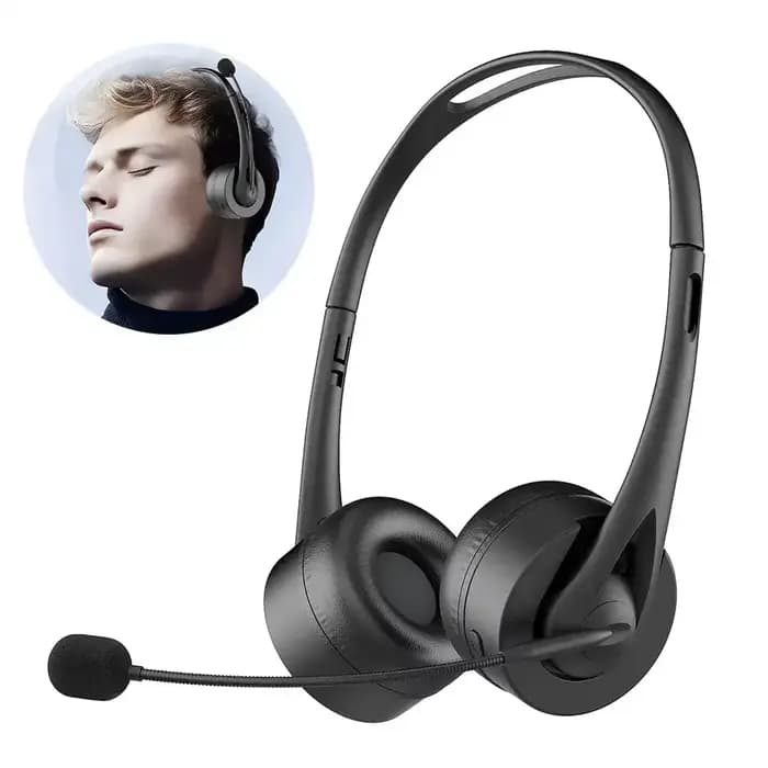 Casque HiFi BT V5.3, casque monté sur la tête avec micro