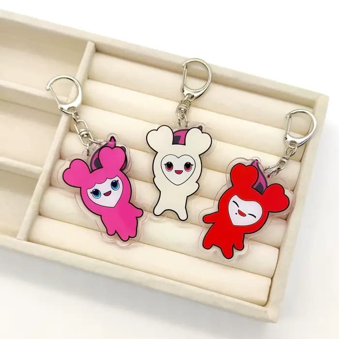 9 pièces/ensemble, porte-clés en acrylique KPOP, accessoires, pendentif mignon pour sac, cadeaux pour les fans