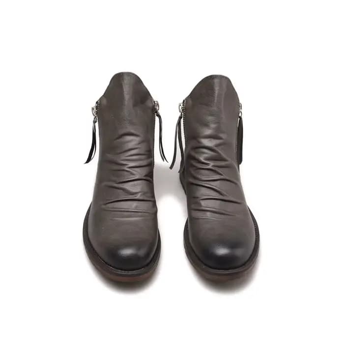 Bottines rétro confortables en cuir antidérapantes pour hommes