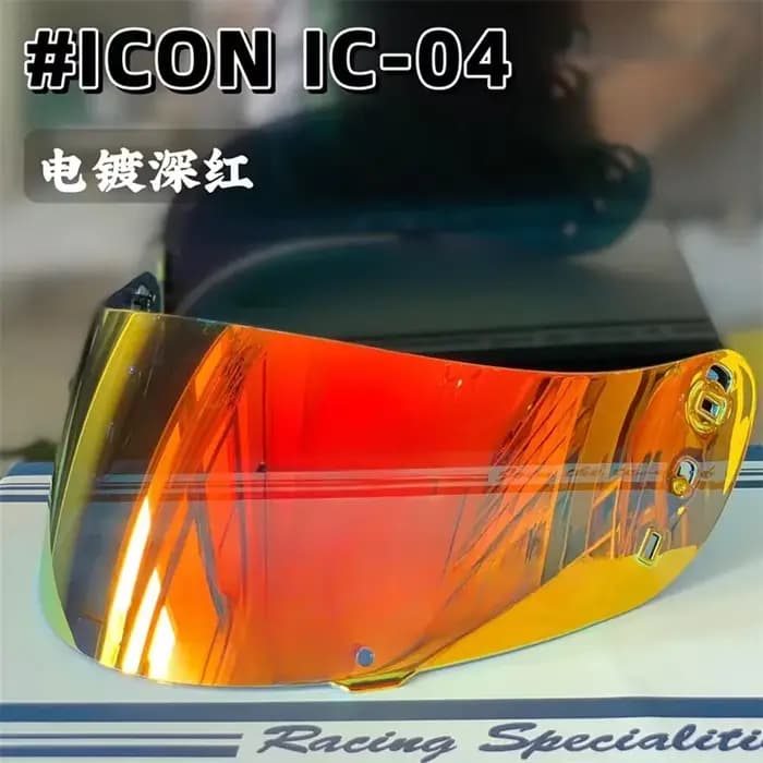 Bouclier optique IBurgos IC-04 airframe Pro Airmada airform casque visière bleu iridium rouge chrocloser moto intégral