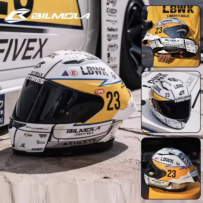 NOUVEAU Casque de moto BILMOLA NEX Édition limitée Co-brandée LB-ER34 Équipements et pièces