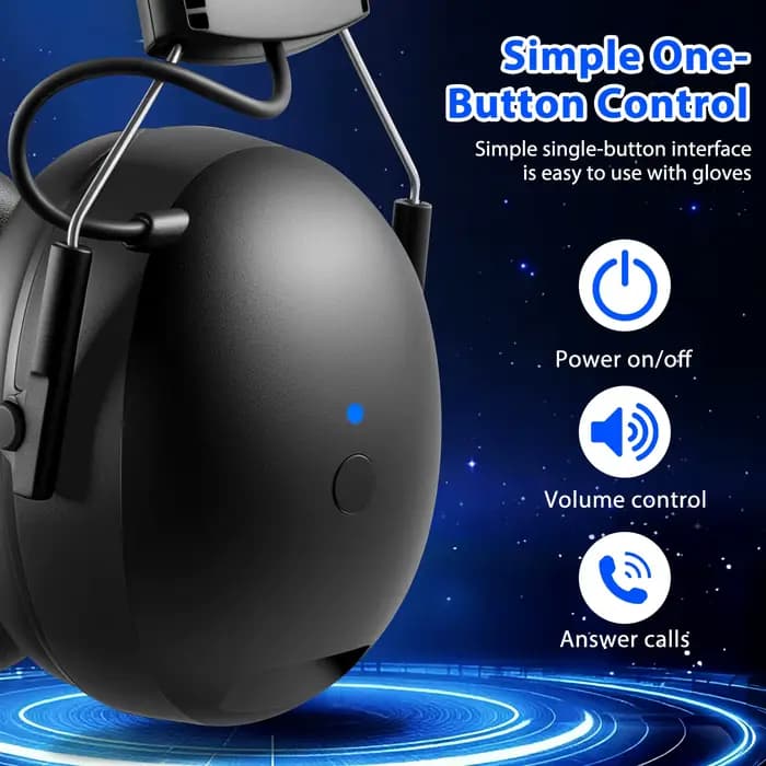 Casque de protection auditive YAKEMA avec Bluetooth 6.0
