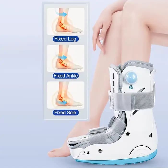 Botte de Fracture de marche gonflable réglable, attelle de marche à Air pour entorse de la cheville et du mollet, botte orthopédique