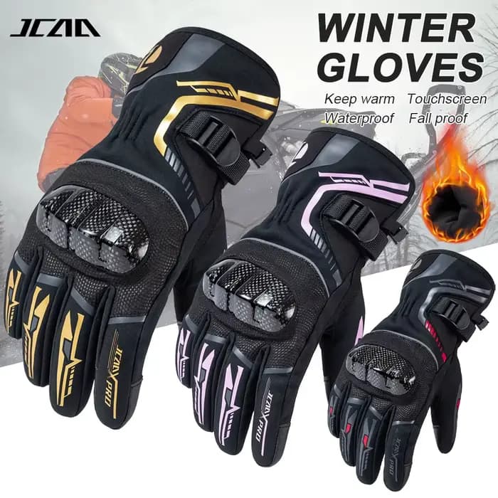 2025 hiver hommes Moto gants femmes imperméable chaud
