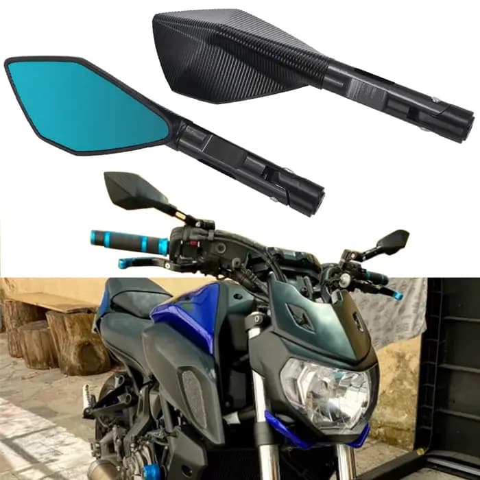 Rétroviseurs latéraux en aluminium pour moto