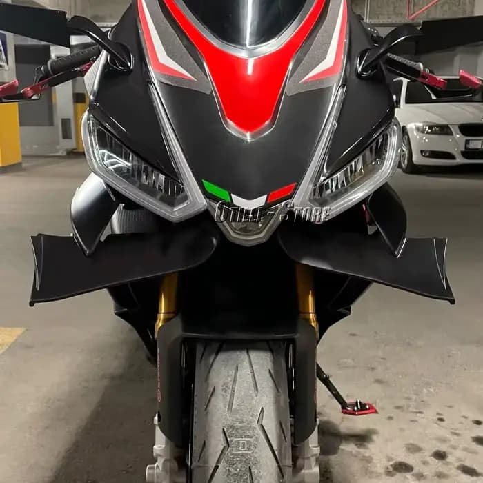 Kit d'ailes aérodynamiques, accessoires de moto, déflecteur d'air 3 couleurs, carénage avant pour Aprilia RS660 RS 660 rs660