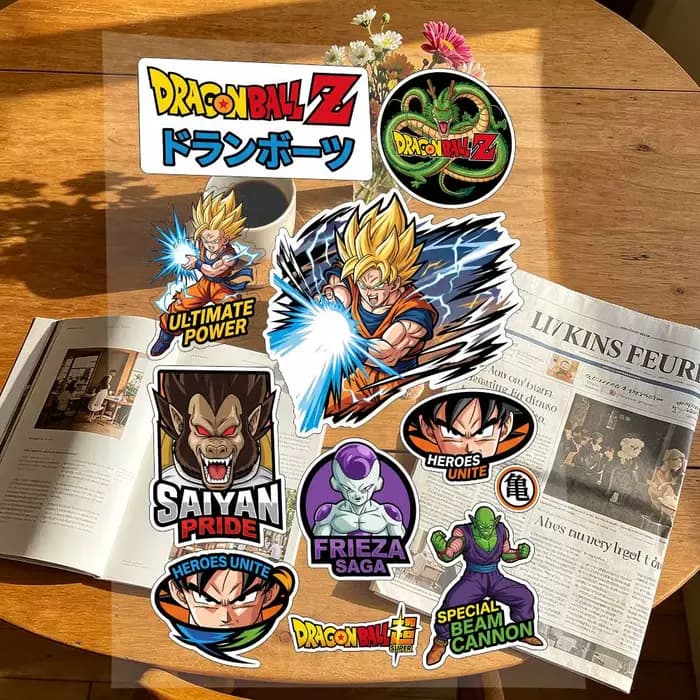 Autocollant japonais Dragon Ball pour moto