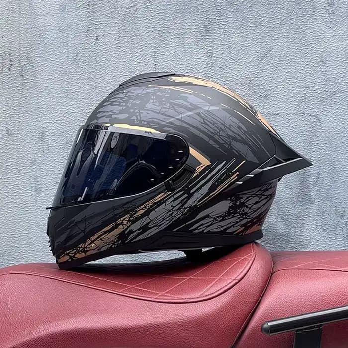 Casque de moto intégral approuvé par le DOT pour hommes et femmes