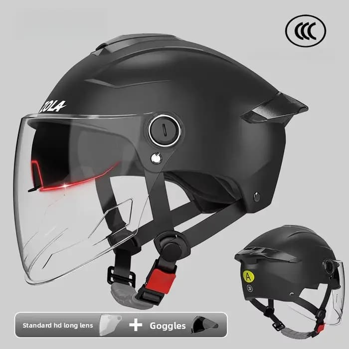 Casque de moto électrique à Double lentille