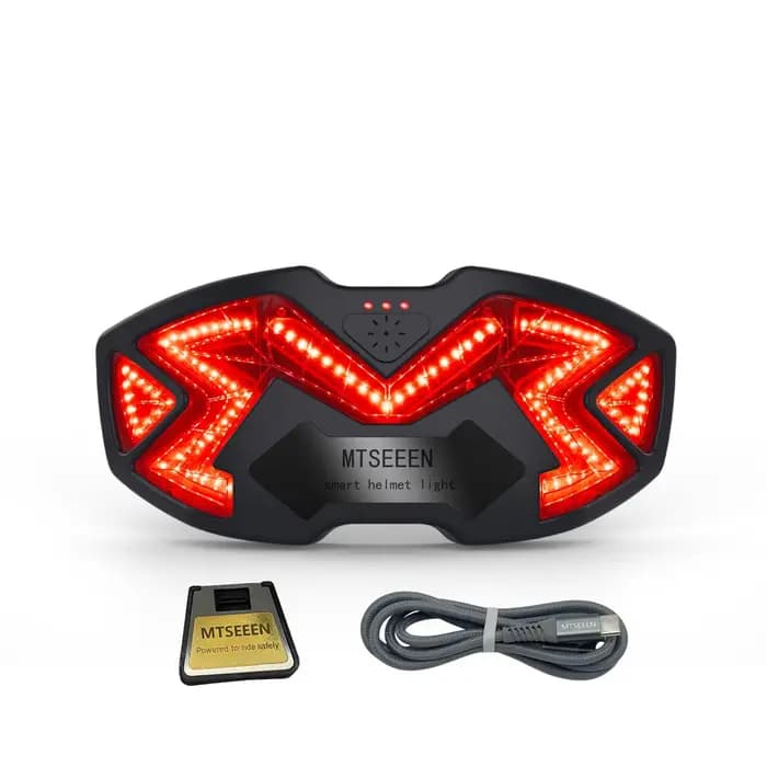 Feu Stop LED pour Casque de Moto MTSEEEN