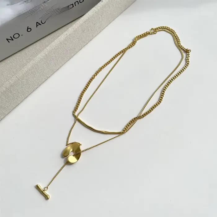 Collier pendentif à deux méthodes de port pour femme, accessoires de bijoux fantaisie, style populaire féminin, cadeau de fête, offre spéciale